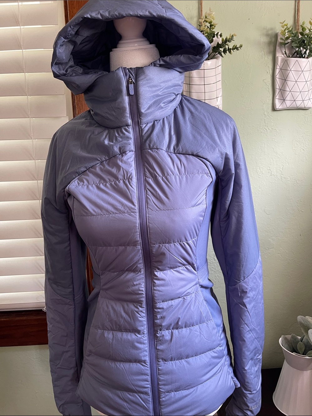 lululemon athletica Light Lavender Hooded Puffer Jacket